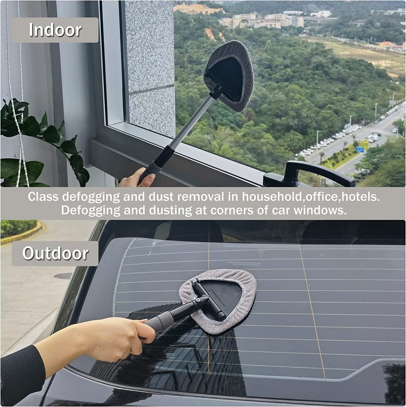Windshield Cleaning Tool Kit Car Window Glass Wiper Cleaner Brush Pad Extendable gallery