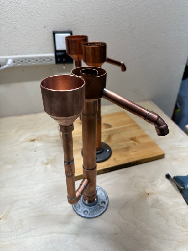 Handcrafted Copper Proofing Parrot for distilling. Fully assembled Free shipping gallery