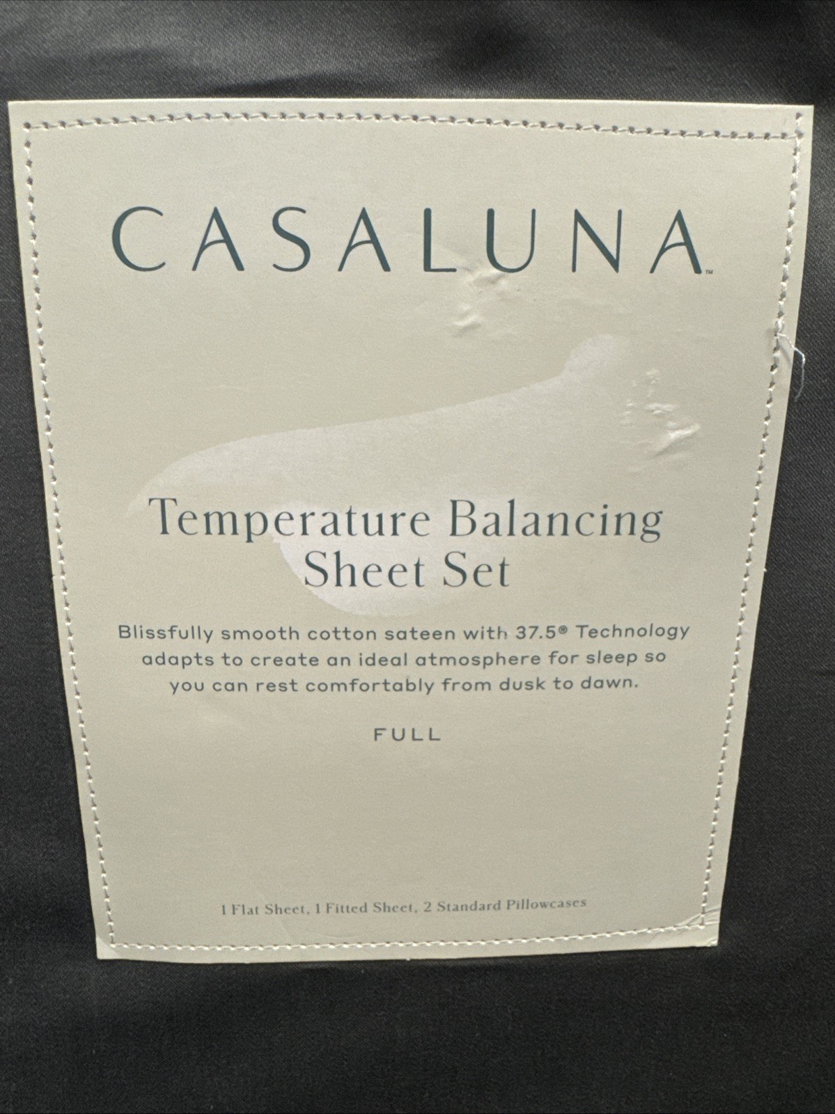 Casaluna Temperature Balancing Sheet Set Size Full Metal Gray 300 TC gallery