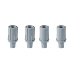 Adjustable Plastic Bullet Feet for Work Table | 1-5/8 in. O.D Tubing | Set of 4