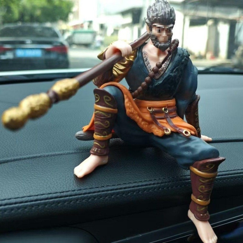 Unique Monkey King Statue Accessory Suitable for Car Dashboard & Desktop Décor gallery