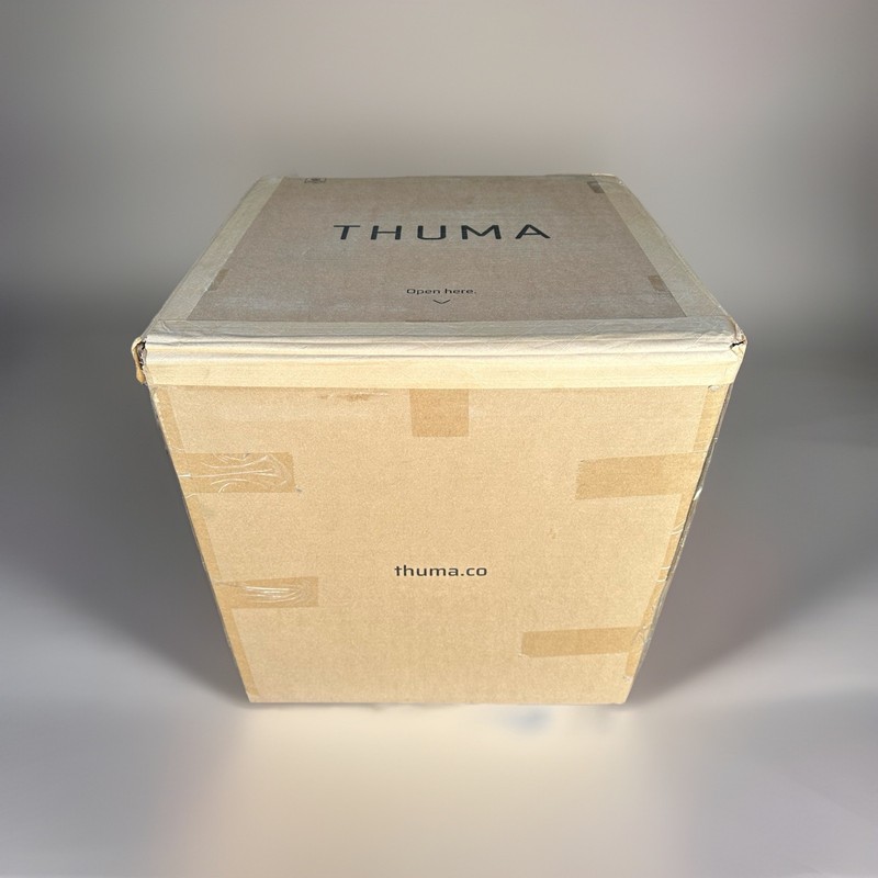Thuma ~ Pedestal Side Table ~ Walnut Finish ~ New in Box gallery