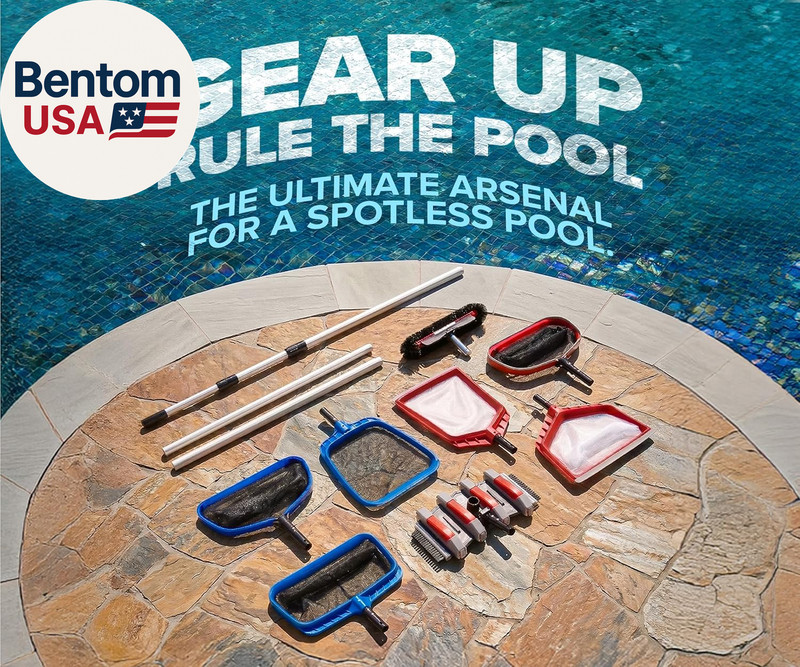 Pool Brush Head for Inground & above Ground Pools // Heavy Duty Pool Scrubber Br gallery