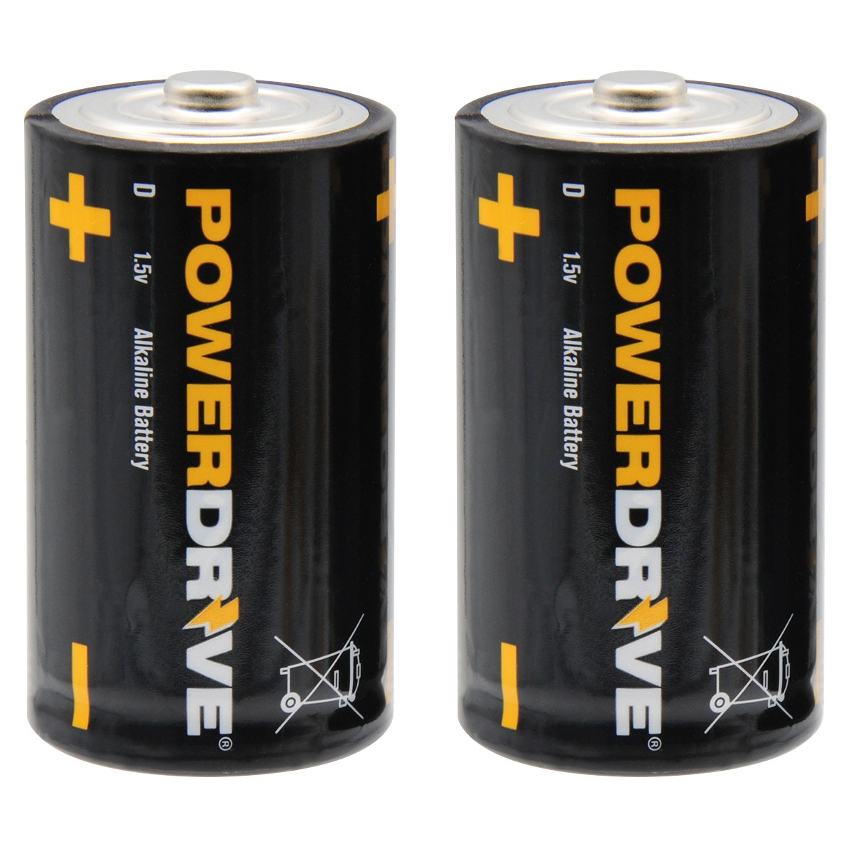 Powerdrive PD2D Size D 1.5v Batteries Extended Shelf Life - 2pack gallery