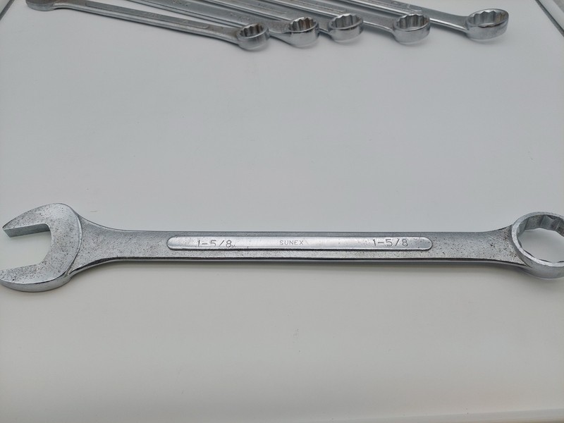 Sunex 9707A 7 Pc SAE Raised Panel Jumbo Combination Wrench Set 12 Point +2 Other gallery