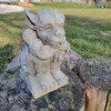 Concrete Contemplative Garden Gargoyle 11 Inches Tall gallery