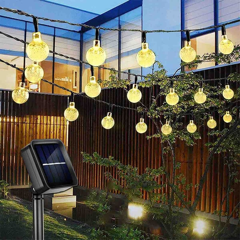 23Ft 50 LED Outdoor Solar Powered String Lights for Patio Yard Porch Party Decor gallery