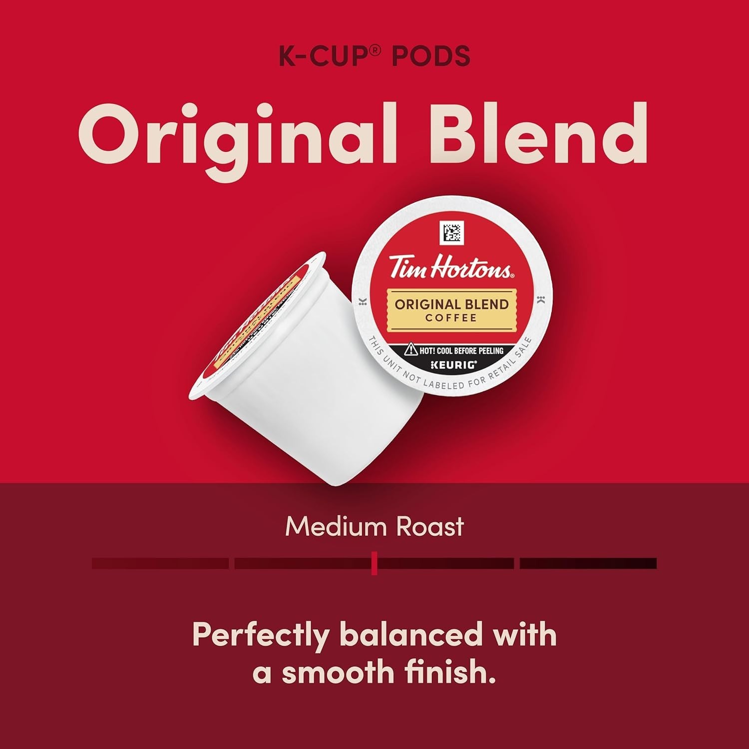 Tim Hortons Original Blend Medium Roast Coffee K-Cup Pods 72ct Keurig. gallery