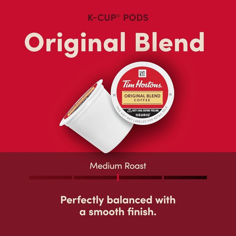Tim Hortons Original Blend Medium Roast Coffee K-Cup Pods 72ct Keurig. gallery