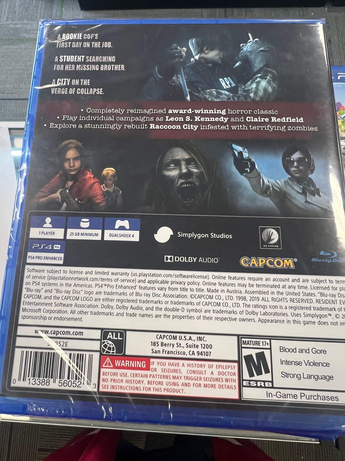 Resident Evil 2 - PS4 X4425 gallery