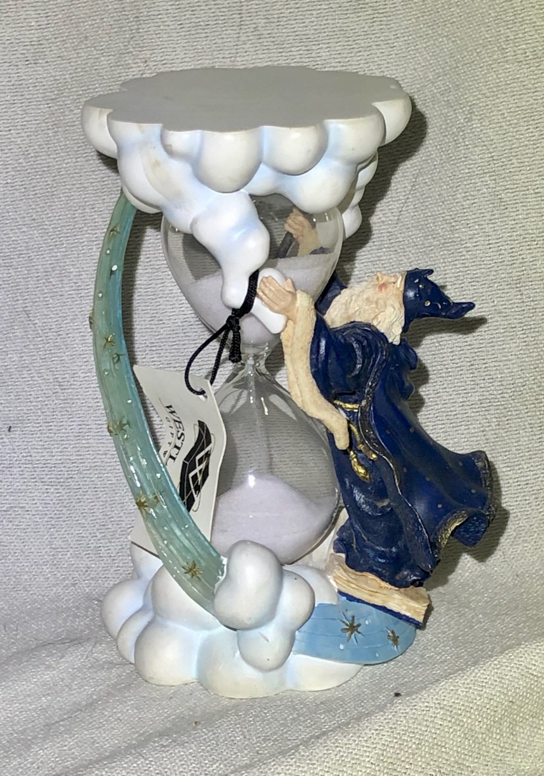 WESTLAND WIZARD RESIN FIGURE hourglass. Merlin gallery