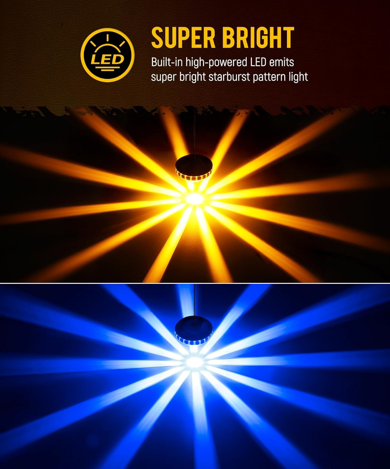 2Pcs Glass Lens Low Profile Watermelon Lights Dual Color Amber/Blue LED Turn Sig gallery