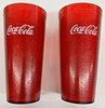 Lot of 2 - Coca Cola Red Plastic Model 5224 Restaraunt Tumblers/Cups - Carlisle gallery