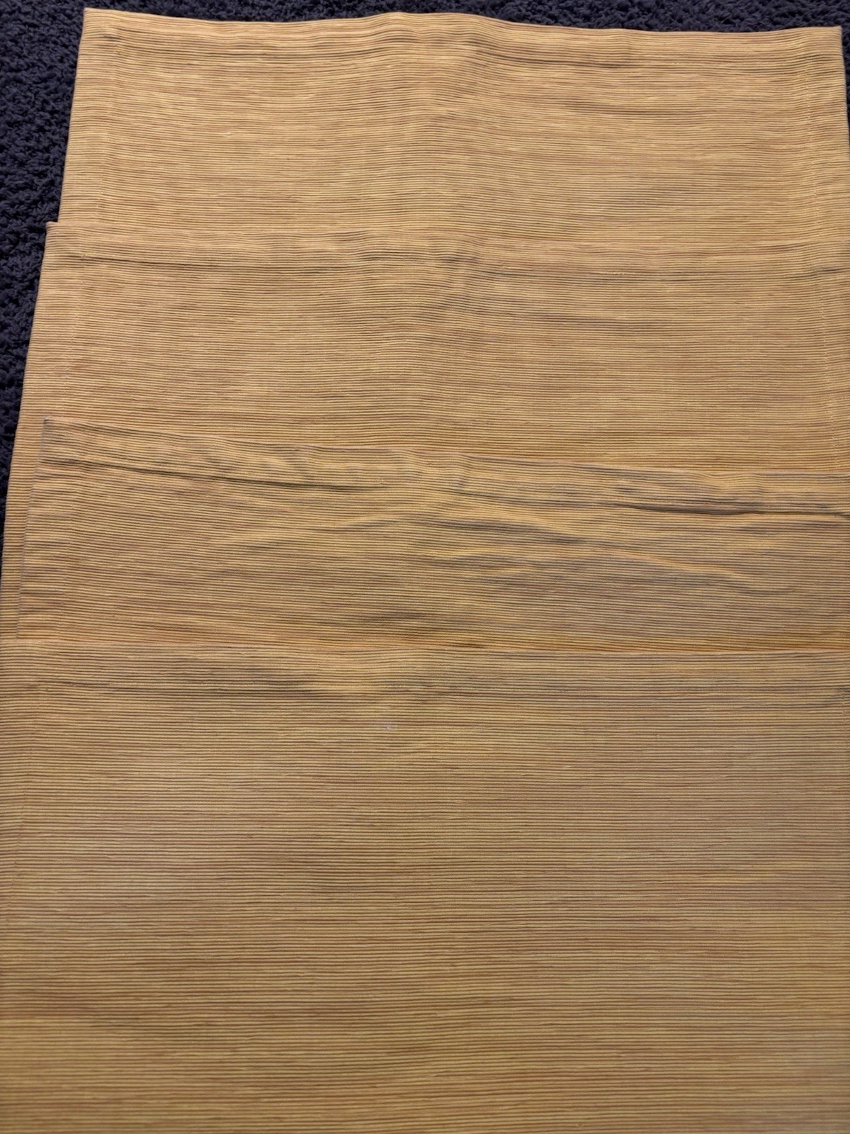 Crate & Barrel Placemats Custard Lamont Placemats 100% Cotton Set 4 Grasscloth gallery