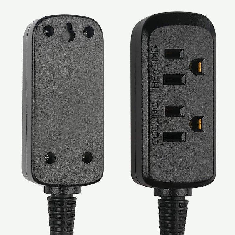 Digital Temperature Controller Heating Cooling Outlet Thermostat Plug -40-176°F gallery