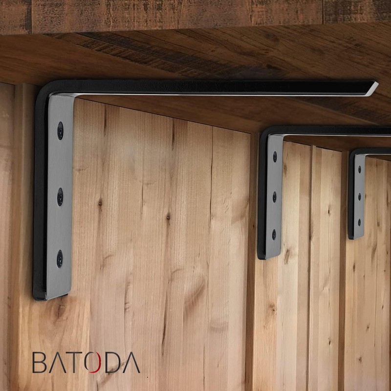 8” Countertop Support Steel Brackets (4 PCS) for Large Granite - Heavy Duty L... gallery