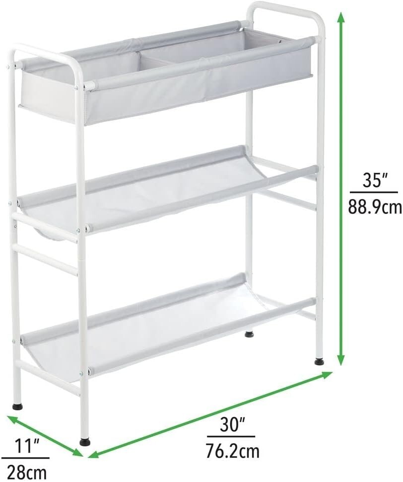 mDesign 3-Tier Garage Storage Cart gallery