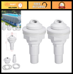 Above Ground Pool Return Jet Kit – Complete with Gaskets, Hose Adapter & Eyeball