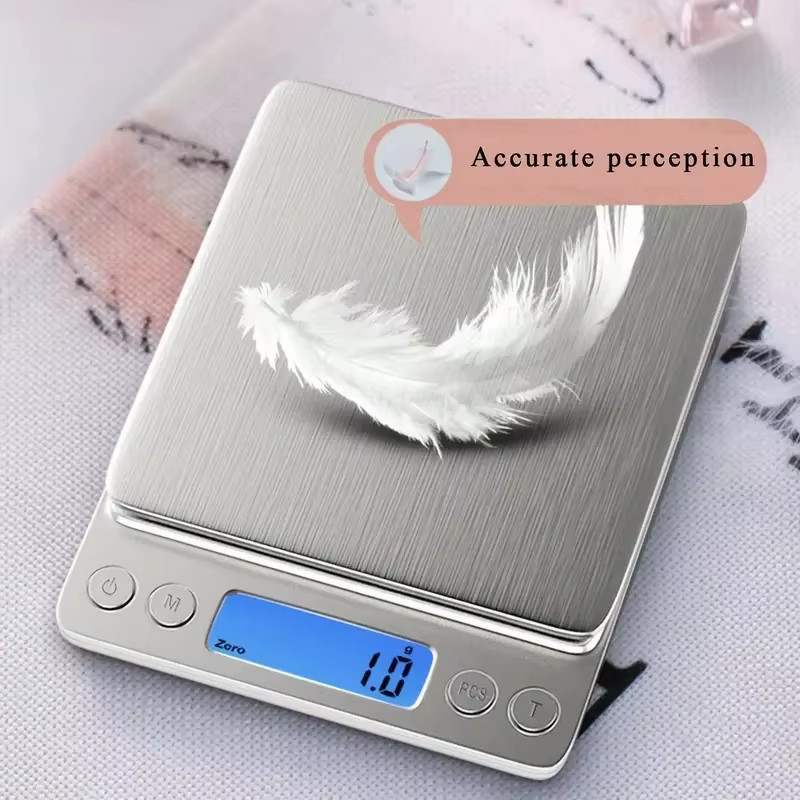 Digital Kitchen Scale 3000g 0.1g Precision Gram Jewelry Food Scale LCD Tare gallery
