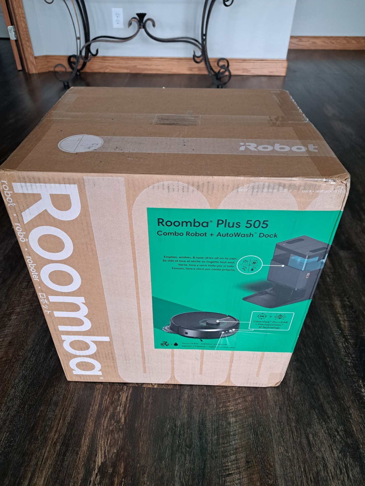 iRobot Roomba Plus 505 Combo Vacuum & Mop w/ AutoWash Dock - NEW Unopened Box gallery