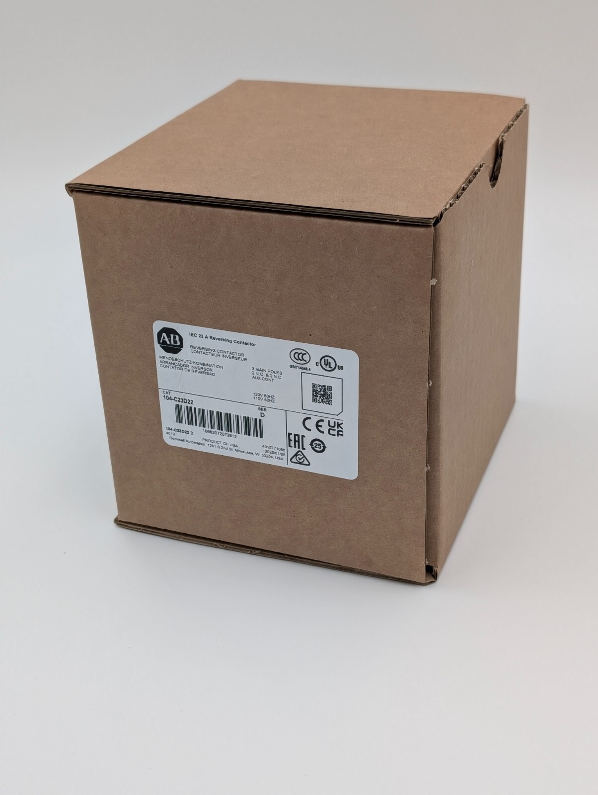 Allen Bradley 104-C23D22 Reversing Contactor 23A 110V 50 Hz / 120V 60 Hz. NEW gallery