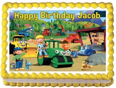 BOB THE BUILDER Edible Cake topper Party image