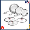 New Titanium Nonstick Frying Pan Set 8/10/12" Hammered Induction Cookware with L gallery