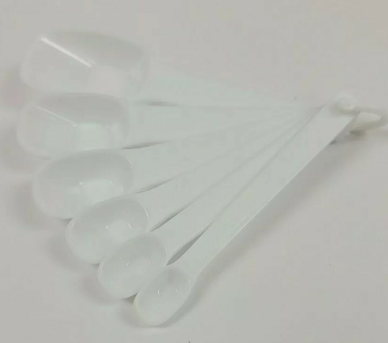 Rubbermaid Chef Measuring Spoons Plastic 6 Pc Set 1/8-1/4-1/2-1-TSP 1/2-1 TBSP gallery