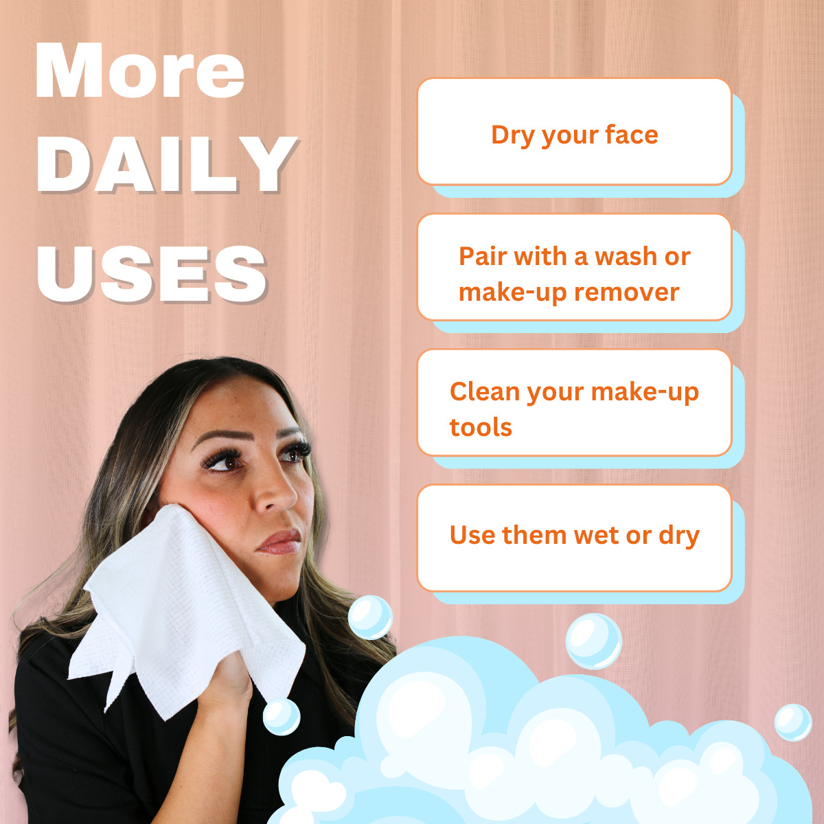 Disposable Face Towel, Face Towelette, Makeup Remover Dry Cotton Facial Wipes gallery