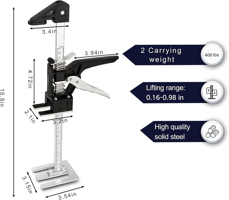 Labor Saving Arm Jack 2 Pack,15.5 Inch Multifunctional Furniture Lifter Jacks... gallery
