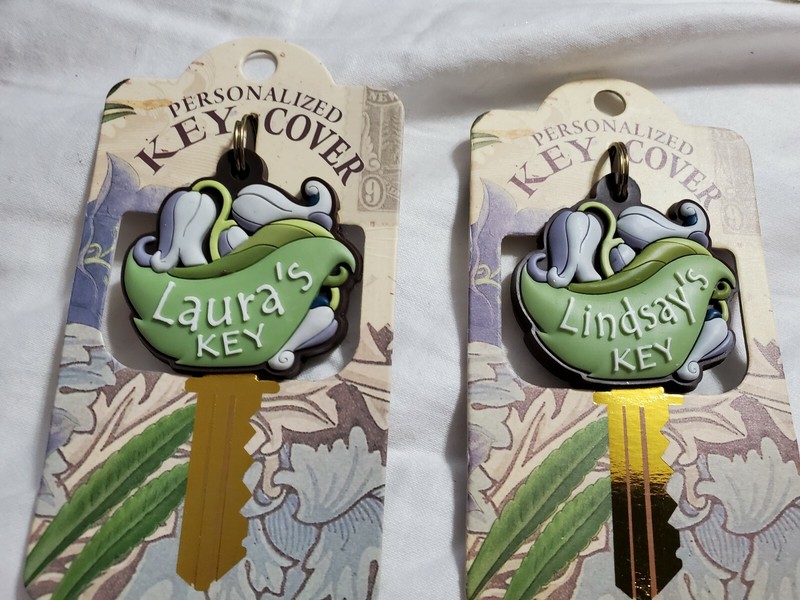 PERSONALIZED KEY COVERS NAMES THAT START WITH L,P ,M & V gallery
