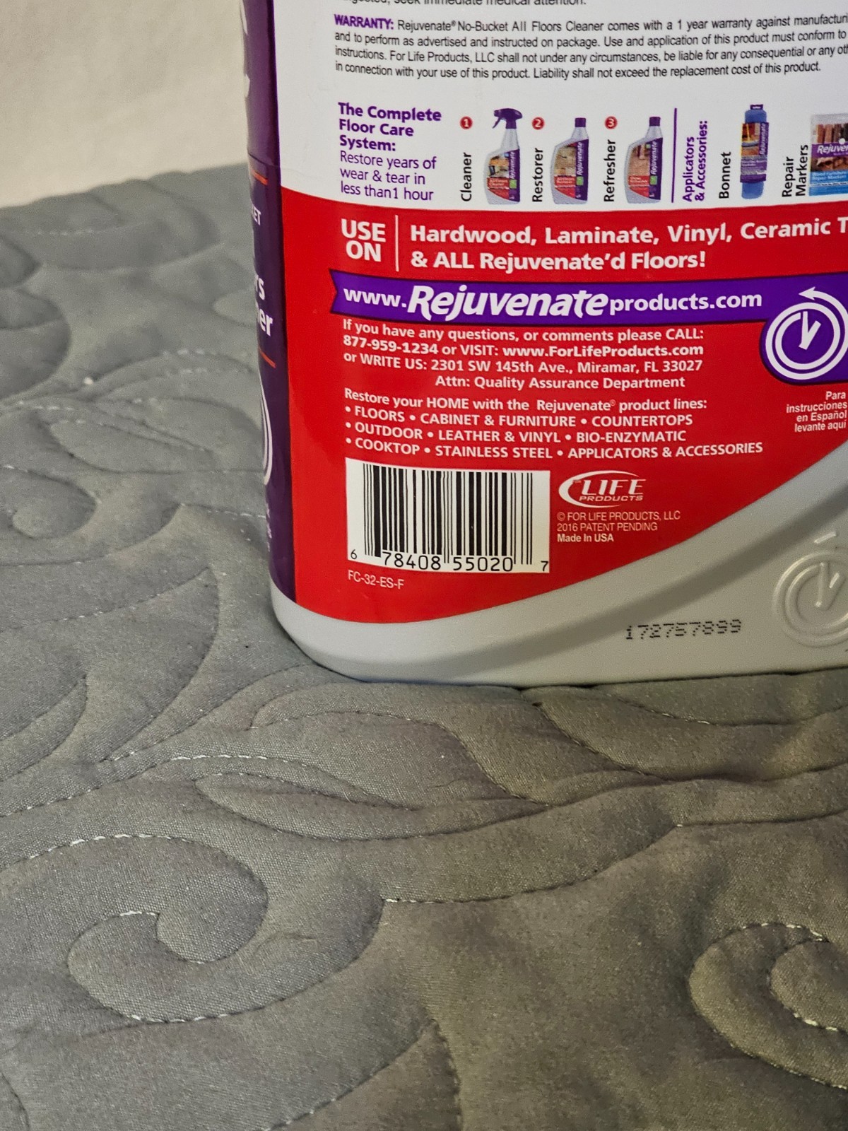 Rejuvenate All Floors Cleaner 32 oz Spray Bottle – No Bucket Needed, Fresh Scent gallery