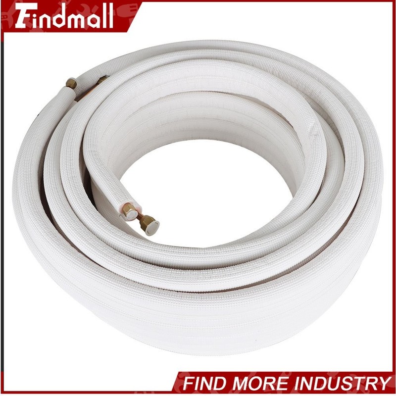 Findmall 50 FT Mini Split Line Set 1/4" - 3/8" Copper Insulated Coil gallery