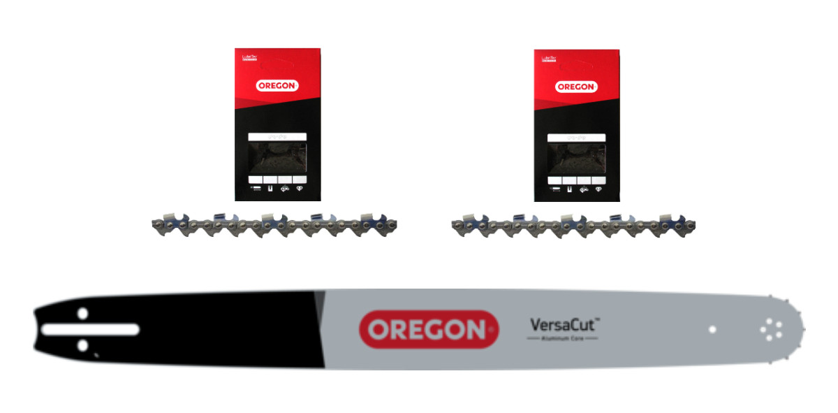24" Bar & 2x Full Chisel Chains For Dolmar Oregon 240VXLHD009 / 72EXL084G(2) gallery