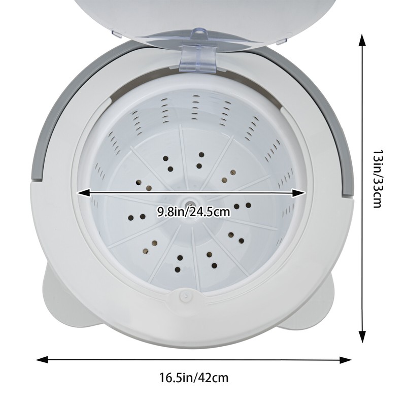 Portable Mini Manual Dehydrator Washing Machine Compact Washer Spin Dryer Barrel gallery