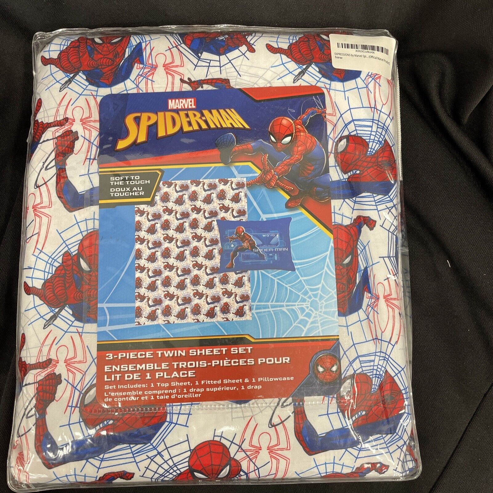 Spider-Man In Web 3 Piece Twin Sheet Set Fitted Sheet,Top Sheet & Pillow Case gallery