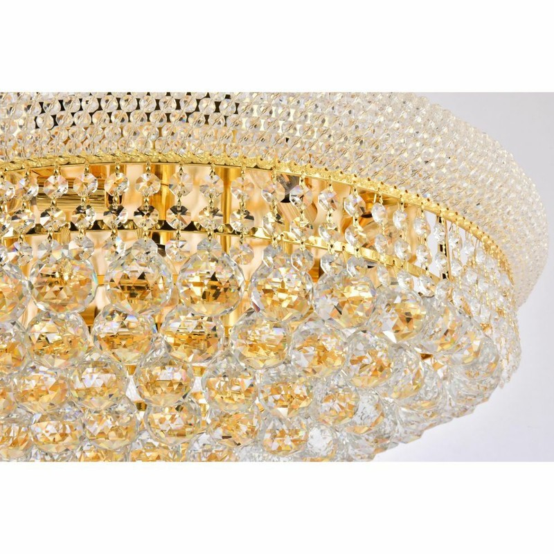 Flush Mount Crystal Chandelier 24 Light Fixture Dining Room Kitchen Island 40" gallery