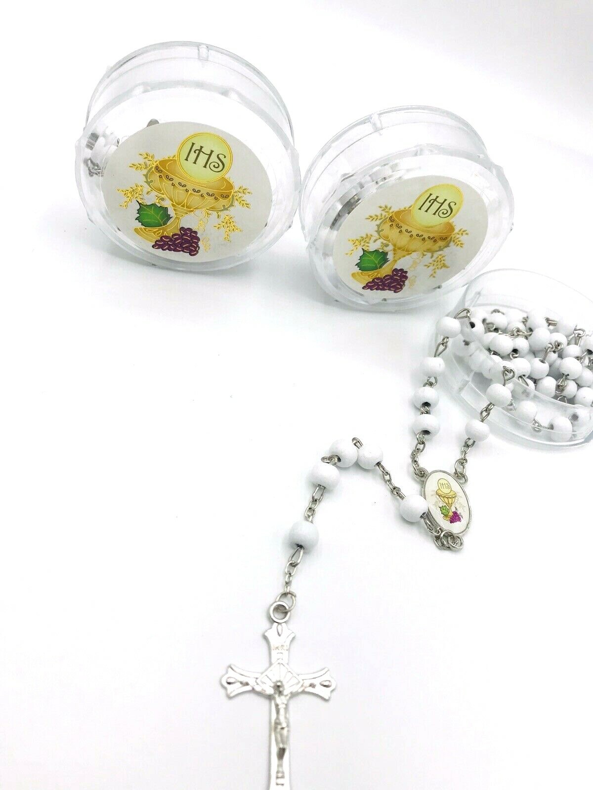 24PCS First Communion Rosary Recuerdos De Bautizo Y Primera Comunion Rosarios gallery