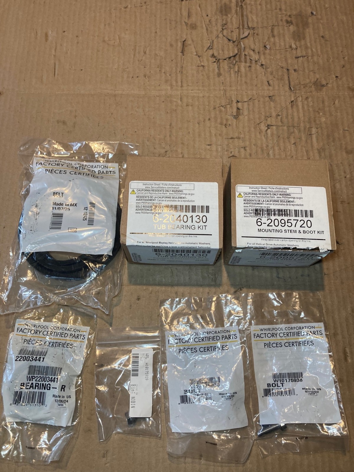 NEW OEM Genuine Maytag Dependable Care Washer Repair Kit 6-2095720 6-2040130 gallery