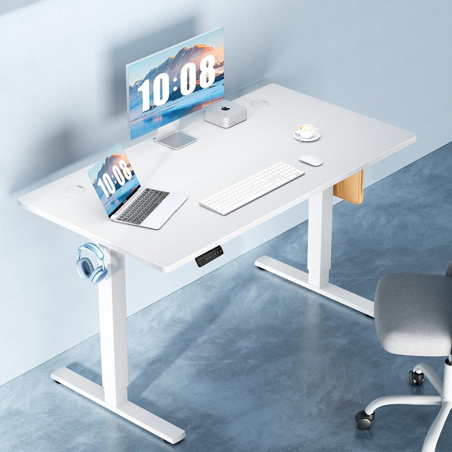 DUMOS 40 Inch Electric Standing Desk Height Adjustable, Sit to Stand Up Computer gallery