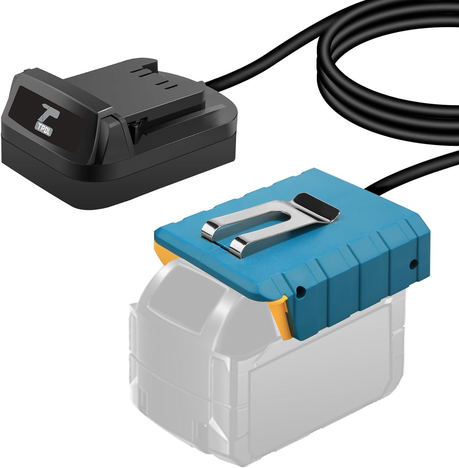 Battery Extension Cord for Milwaukee 18V Tool Belt Battery Adapter 4.9FT Cable gallery