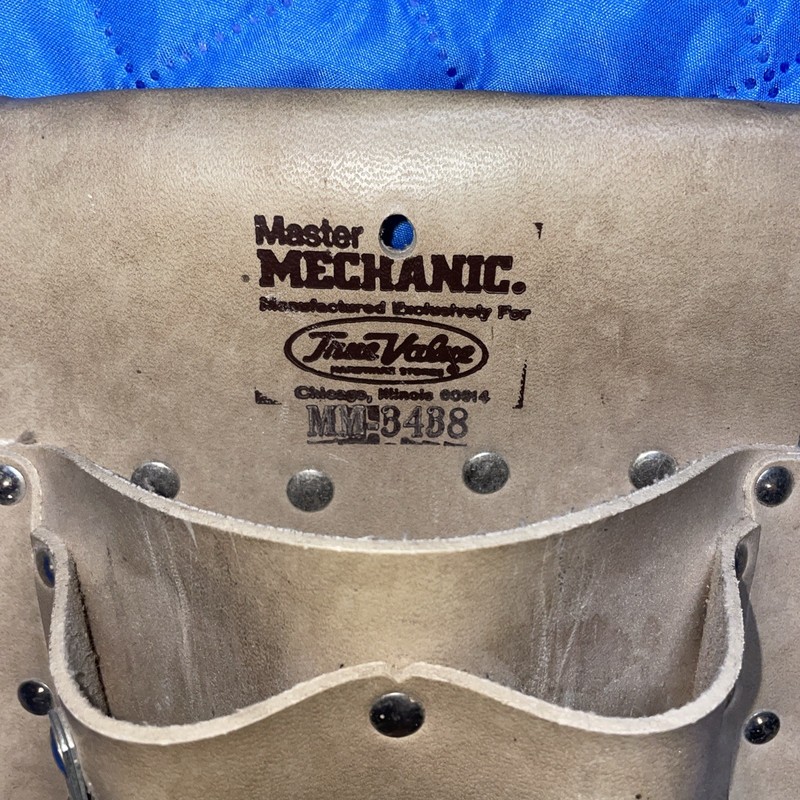 True Value Master Mechanic Vintage Leather Tool Pouch For Belt Made In USA gallery