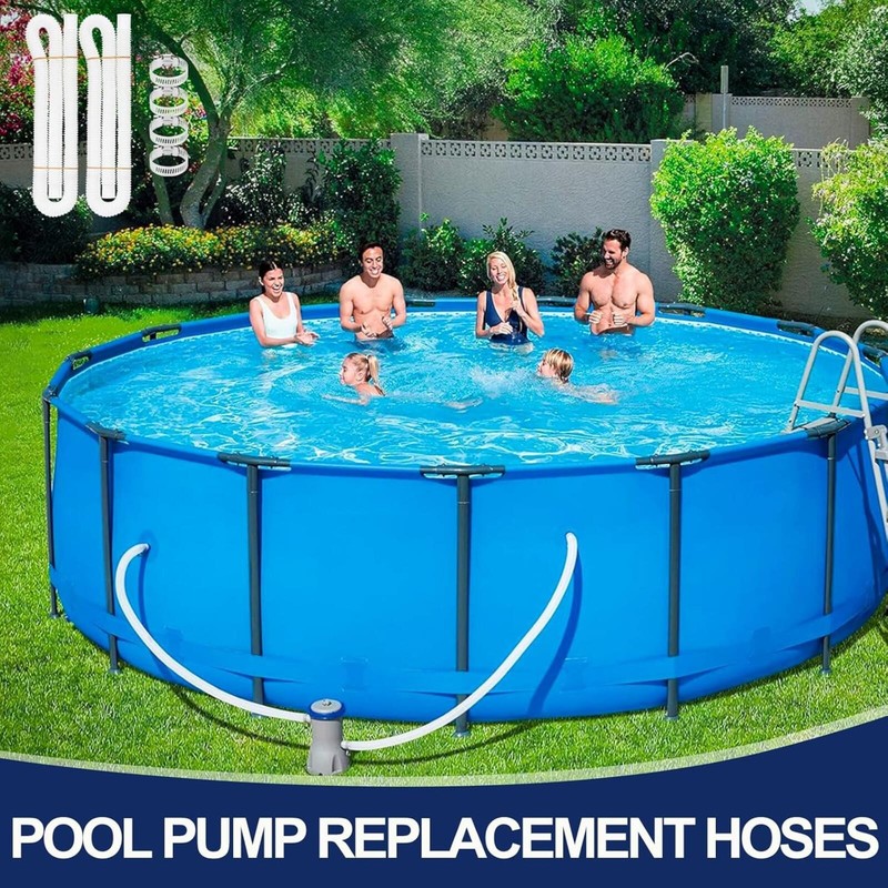 Pool Hoses for Above Ground Pools, 2 Pack 1.25 x 59 Inch Pool Filter Pump Hoses gallery