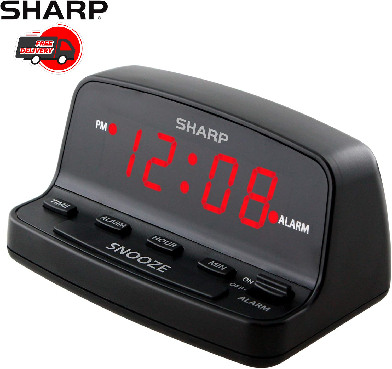 Super Extremely Extra Loud Alarm Clock for Very Heavy Sleeper Battery Backup NEW gallery