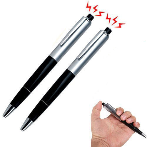 2X Shocking Electric Shock Novelty Metal Pen Prank Trick Joke Gag Toy Gift Funny gallery