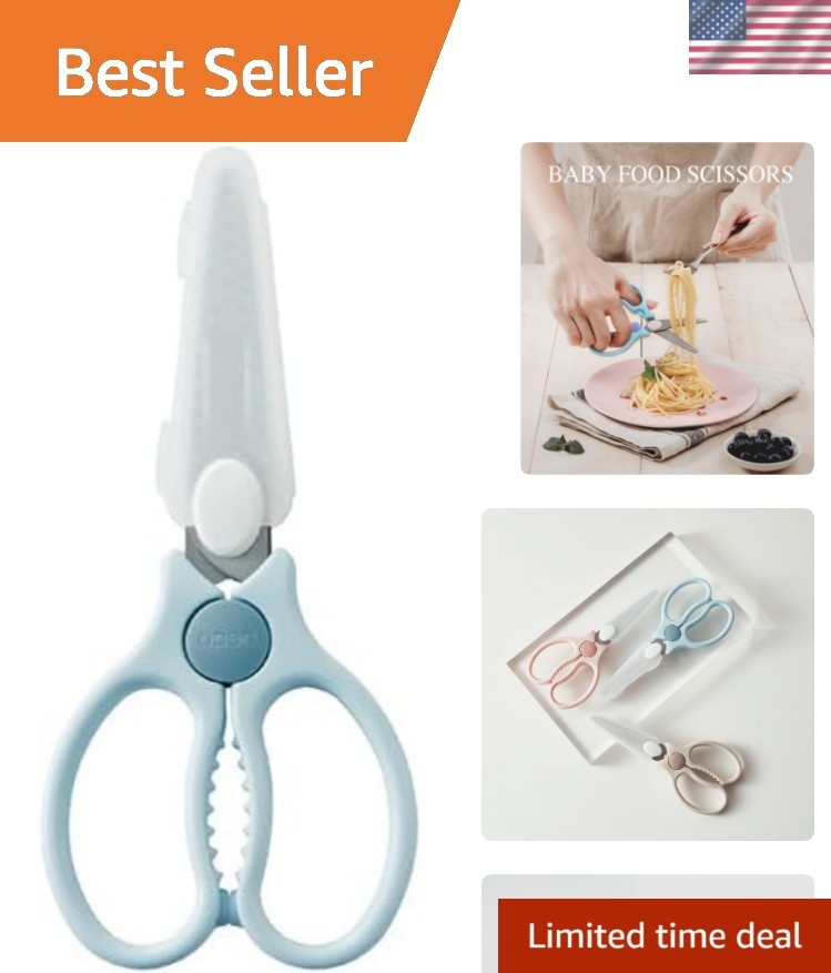 Portable Safety Food Scissors Blue gallery
