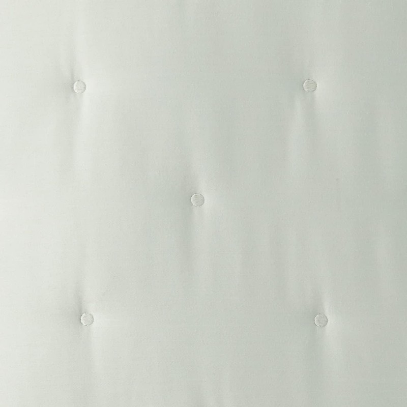 Recycled Polyester & Cotton Blend Quilted Sham Large Euro 80x80 cm Pale Sage gallery