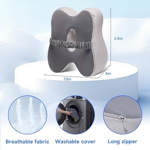 Knee Pillow for Side Sleepers Memory Foam Sciatica Pain Relief Leg Pillow, Remov gallery