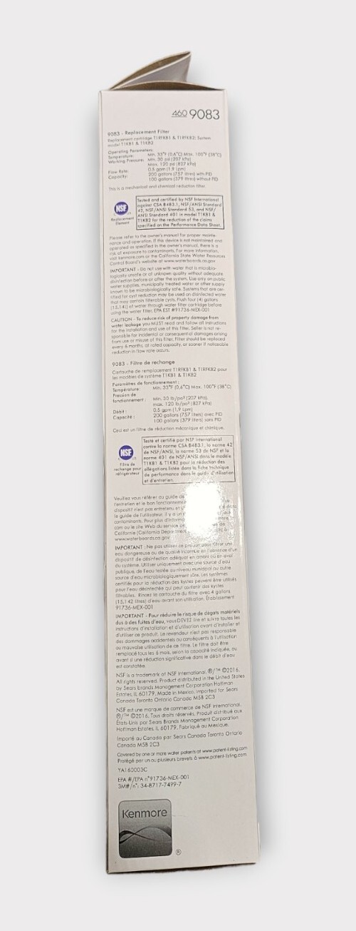 Kenmore 460-9083 9083 Replacement Refrigerator Water Filter gallery