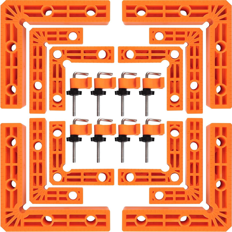 90 Degree Clamp,Positioning Squares, 3" 4" 2.3" Right Angle Clamp with 12 Clampi gallery